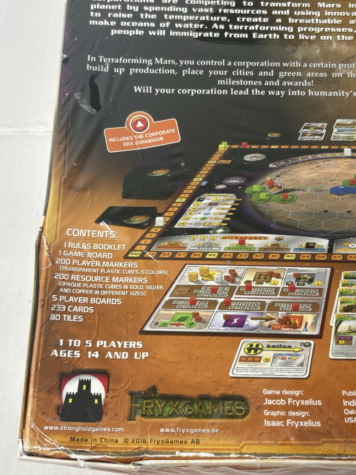 Brand newIndie Boards and Cards Terraforming Mars Board Game By Stronghold Games