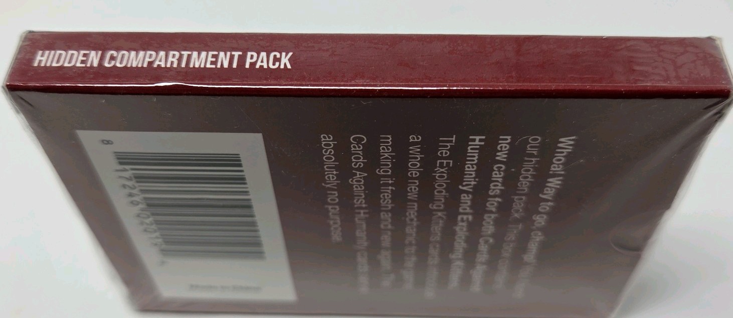 Exploding Kittens x Cards Against Humanity – Hidden Compartment Pack – NIB