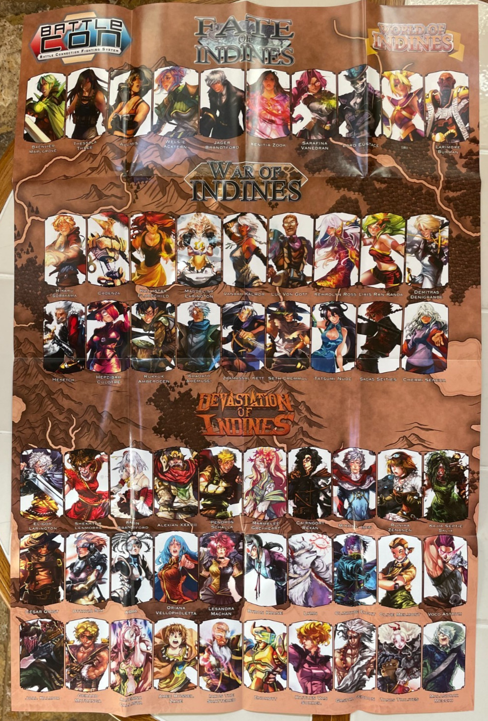 War of Indines: Dueling Card Game – Battle Con Level 99 – 2014 Complete – VG+