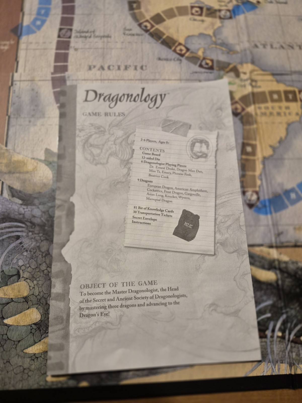 Dragonology The Game COMPLETE Sababa Toys 2006 Dragons Fantasy Books