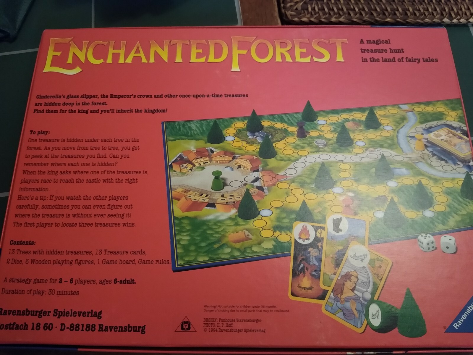 1994 ENCHANTED FOREST BOARD GAME RAVENSBURGER 100% complete EUC