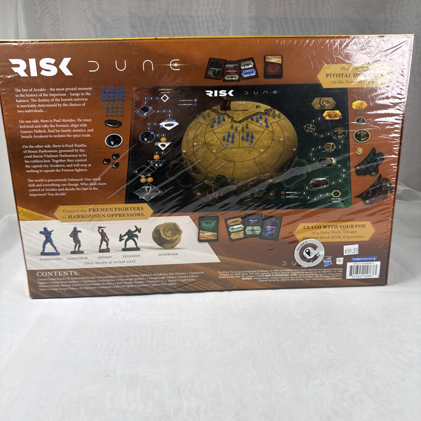 Risk: Dune Strategy Board Game / Brand New & Sealed in Box Never Played