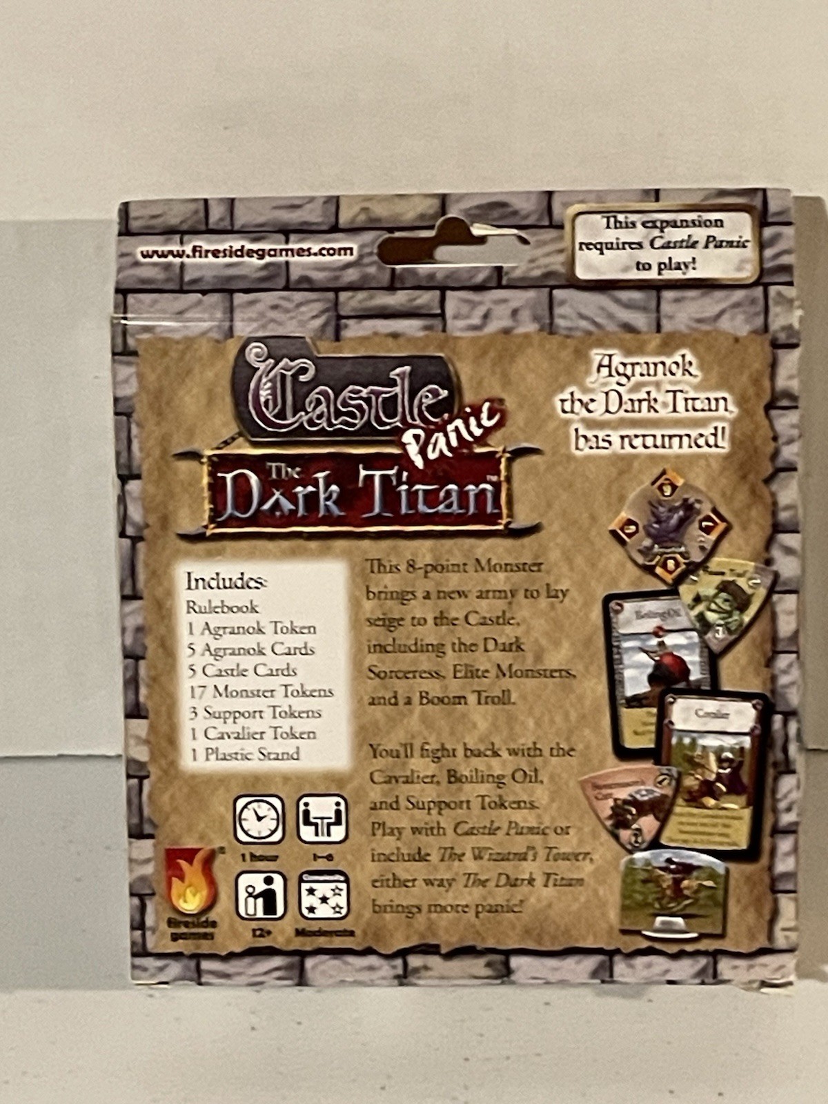 Castle Panic The Dark Titan Expansion – New In Box – 1st edition compatible