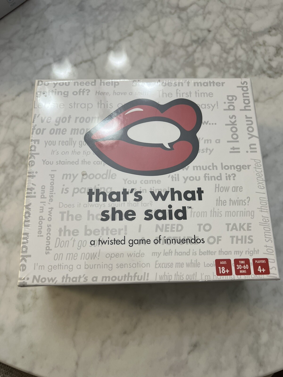 “That’s What She Said”The Party Game of Twisted Innuendos Board Game New Sealed