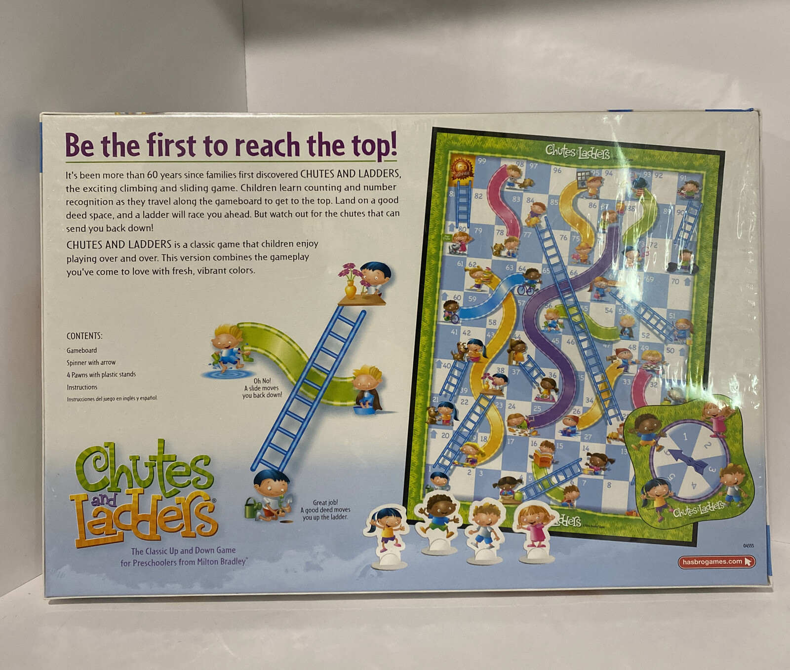 Board Game Chutes and Ladders For 2 to 4 Player Kids Age 3 to 7 Years Old