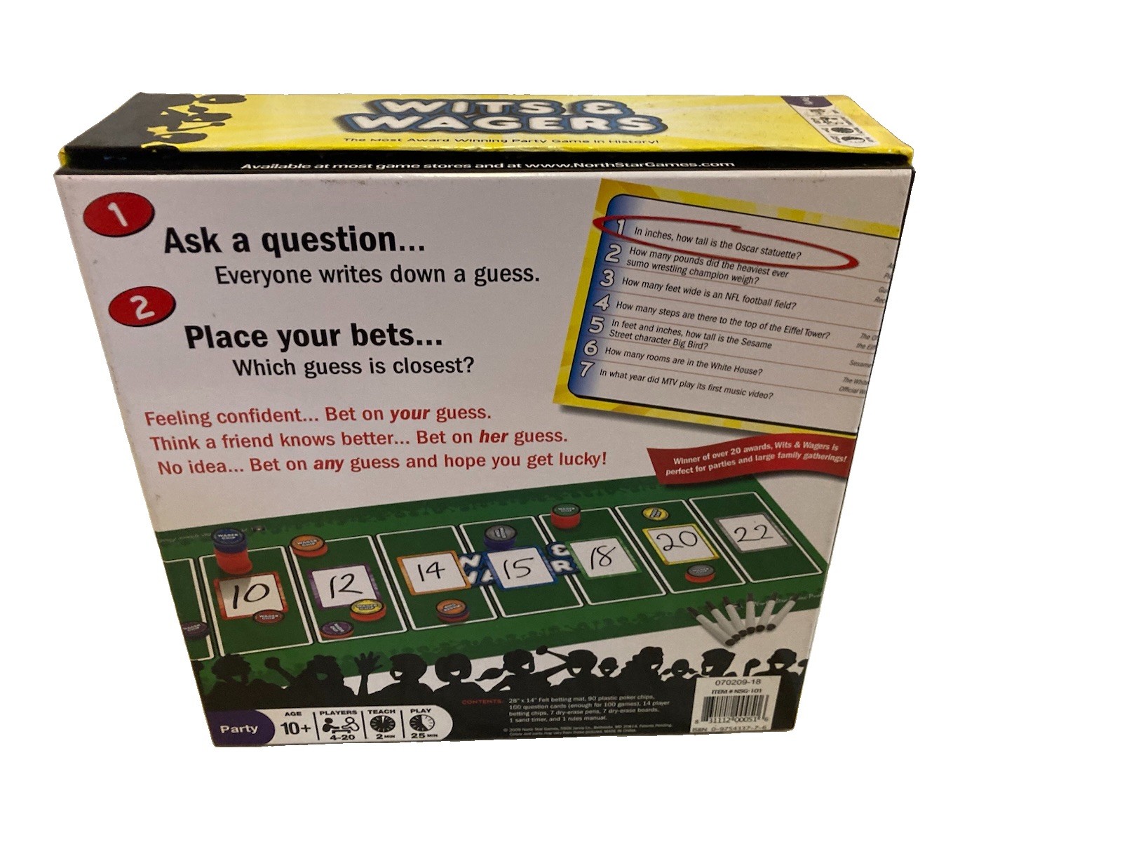 2009 Wits & Wagers Party Game/100% Complete/Excellent Condition