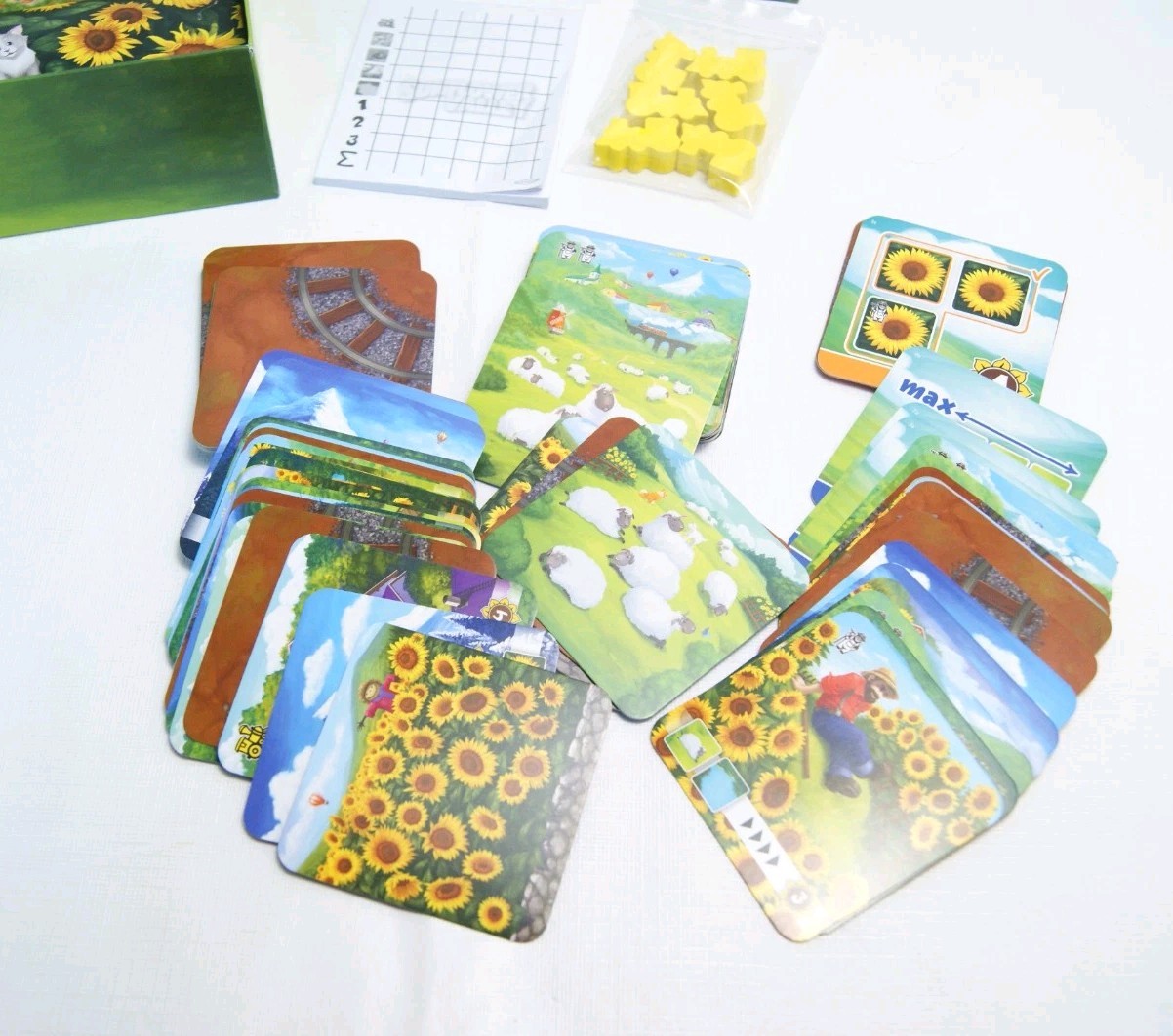 Board Card Game Lot: Raccoon Tycoon & Sunflower Valley