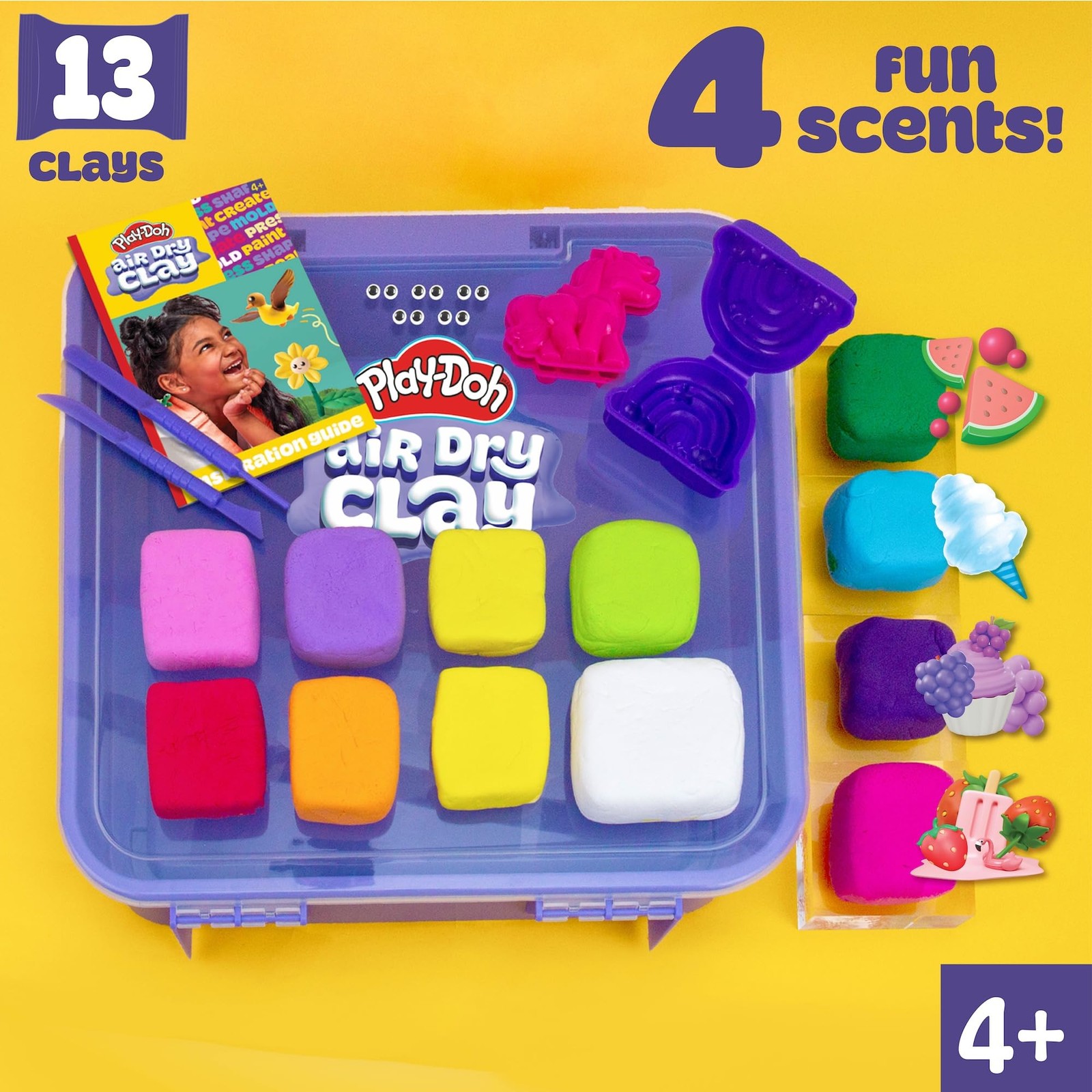 Air Dry Clay Case Scented Variety Play Doh Modeling Supplies
