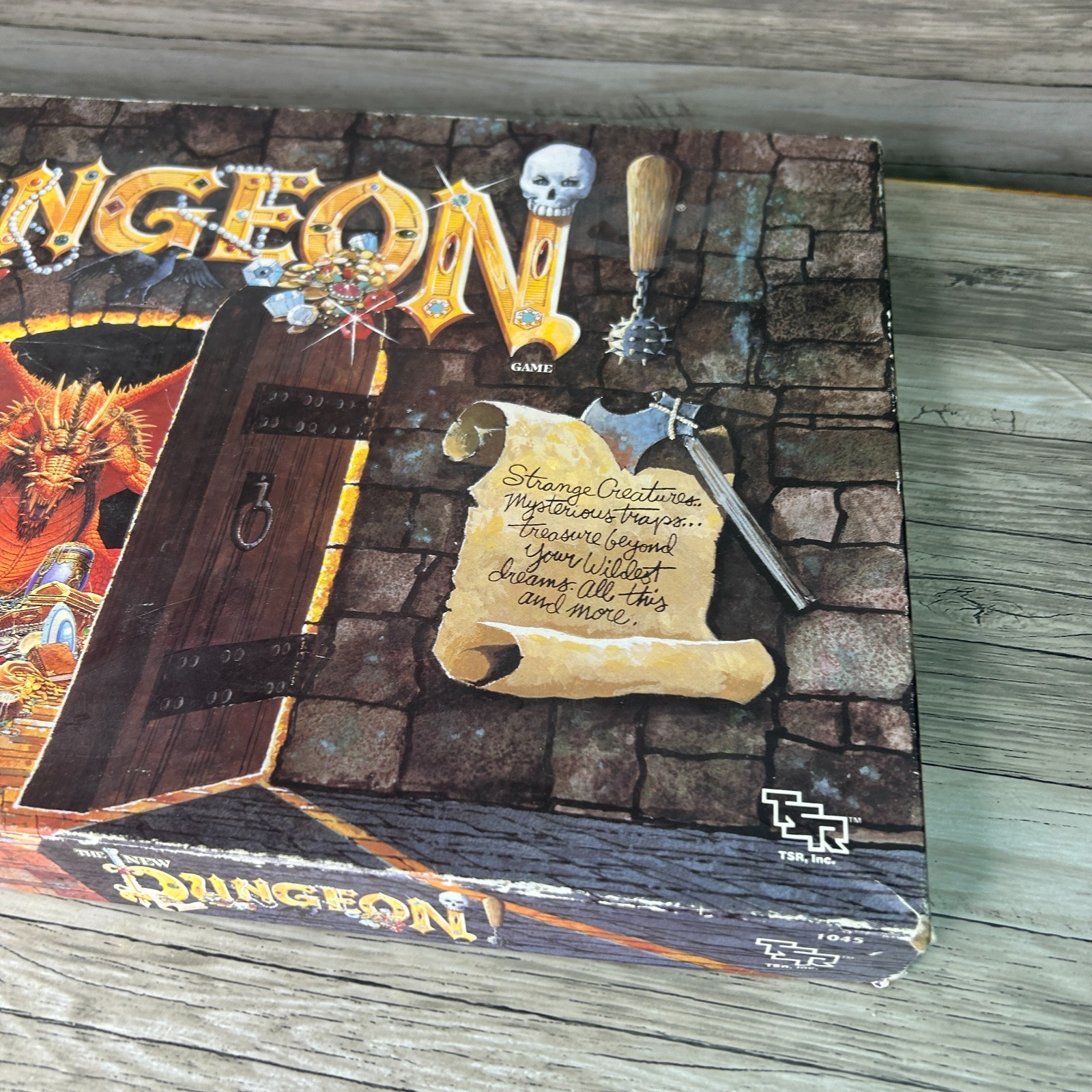 The New Dungeon Board Game 1989 TSR D&D Dungeons & Dragons Incomplete Vintage