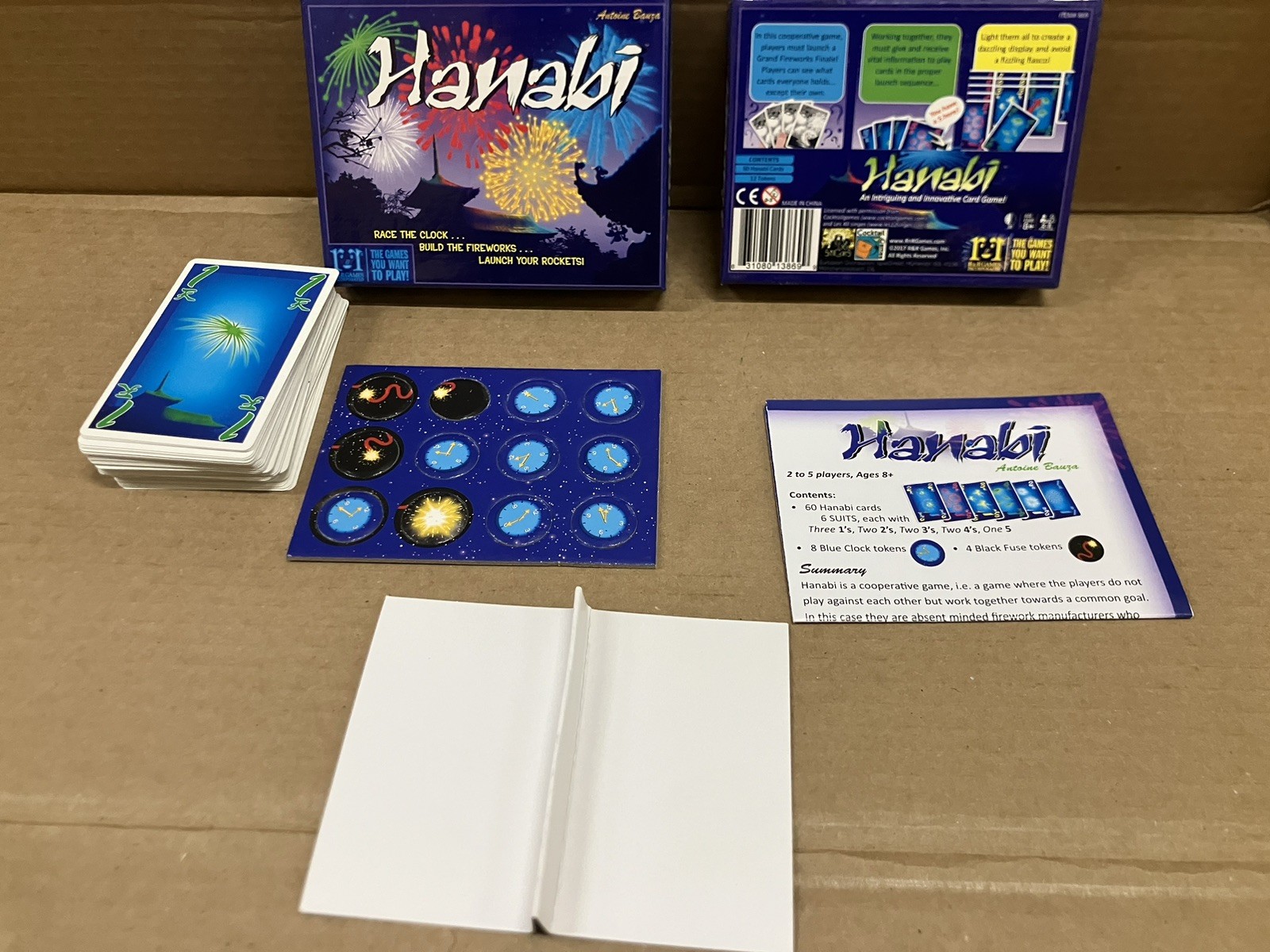 Hanabi Fireworks Card Game 2013 Spiel Des Jahres Winner Antoine Bauza R&R Games