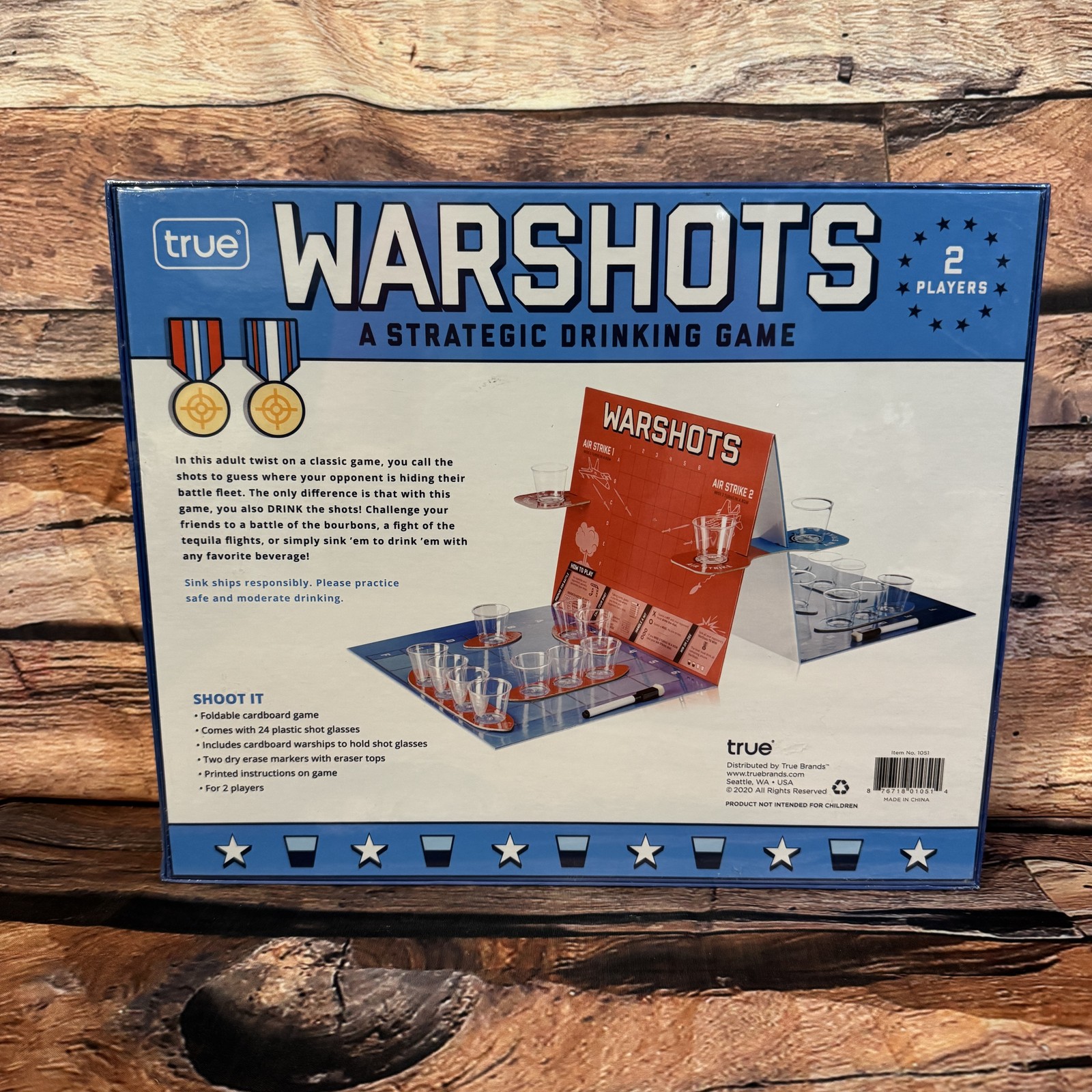 True Warshots A Strategic Drinking Game – New Sealed Adult Party Board Game 2