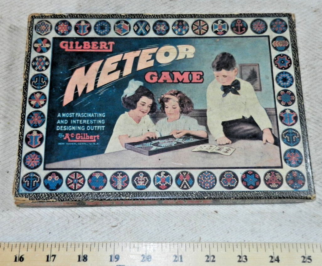 A. C. Gilbert “Meteor” Game Vintage 1900s – Incomplete and Damaged Box