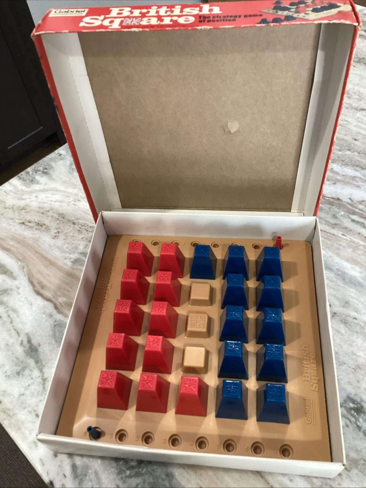 British Square Strategy Board Game/Gabriel/complete vintage