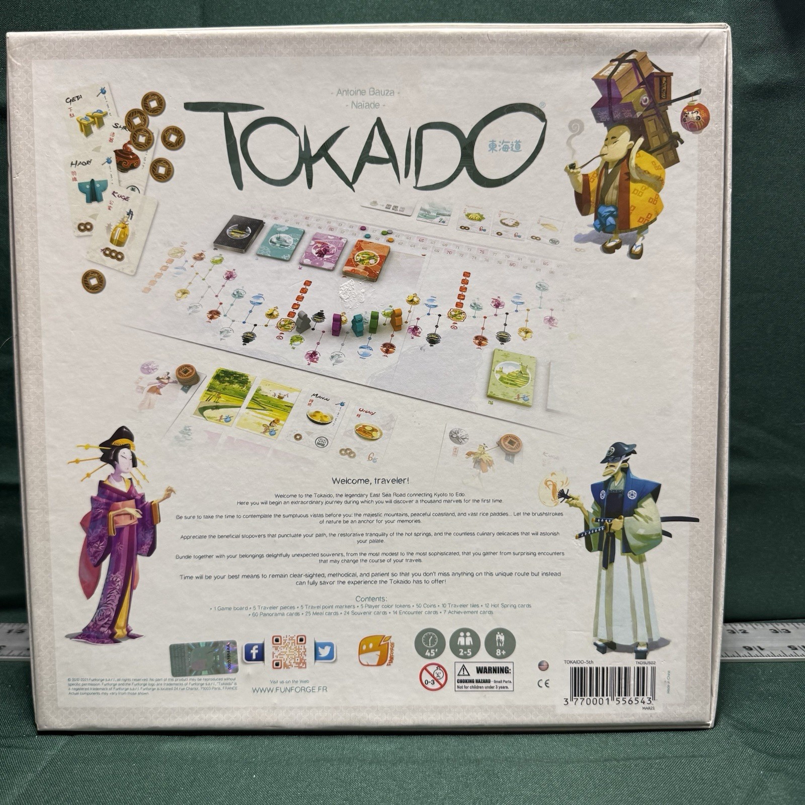 Fun Forge Tokaido Board Game 2021 Components Sealed-Ships Free!