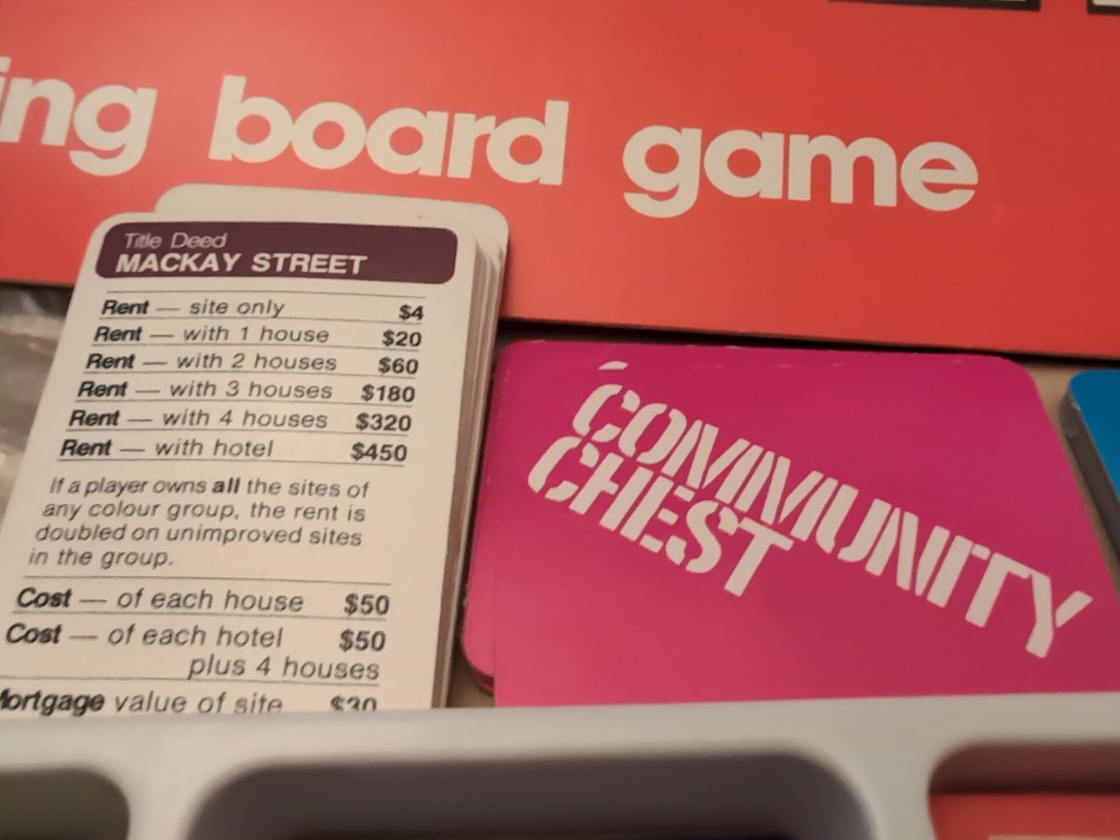 Vintage 1970 Monopoly New Zealand Edition