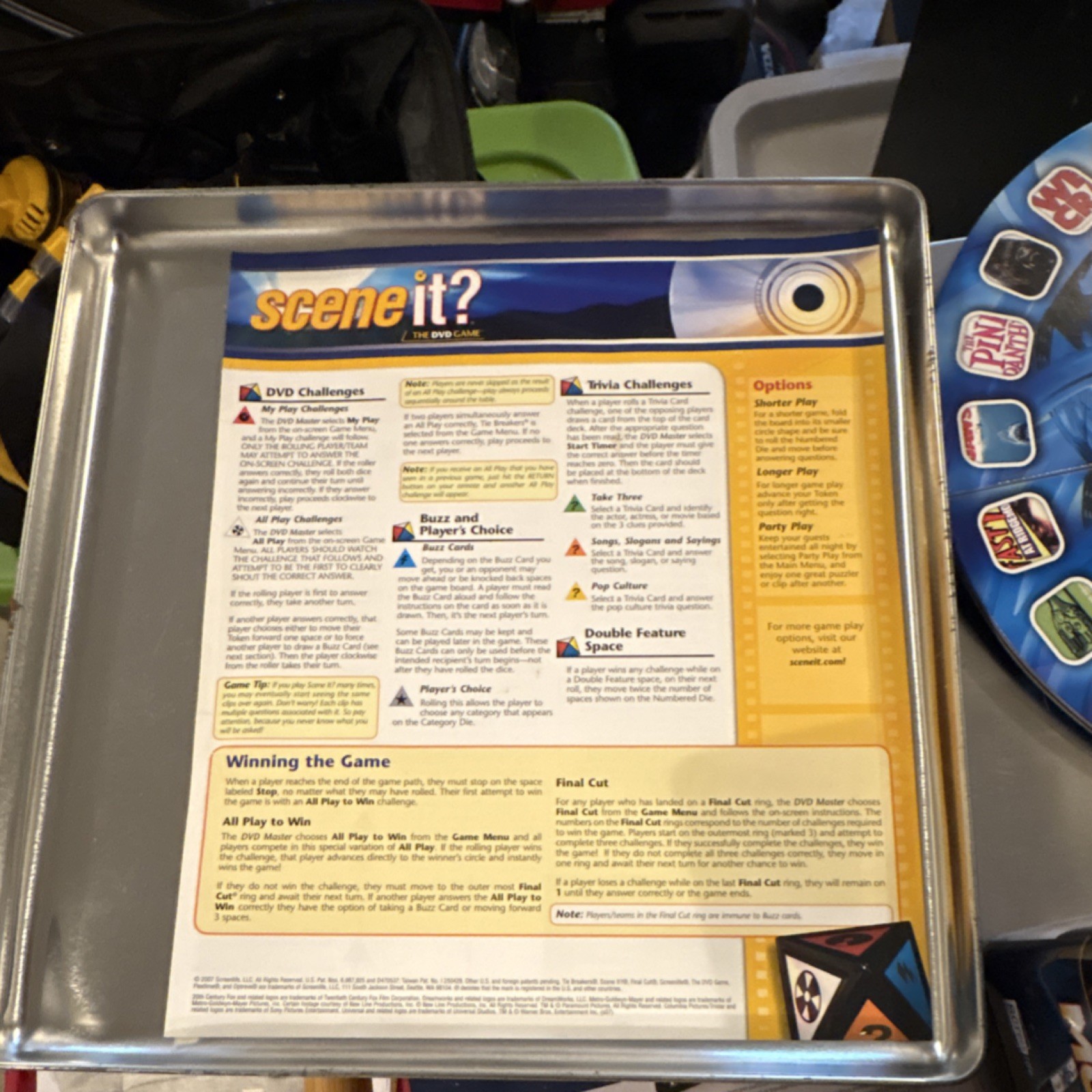 Screenlife Scene It? Movie 2nd Edition DVD Movie & TV Trivia Board Game