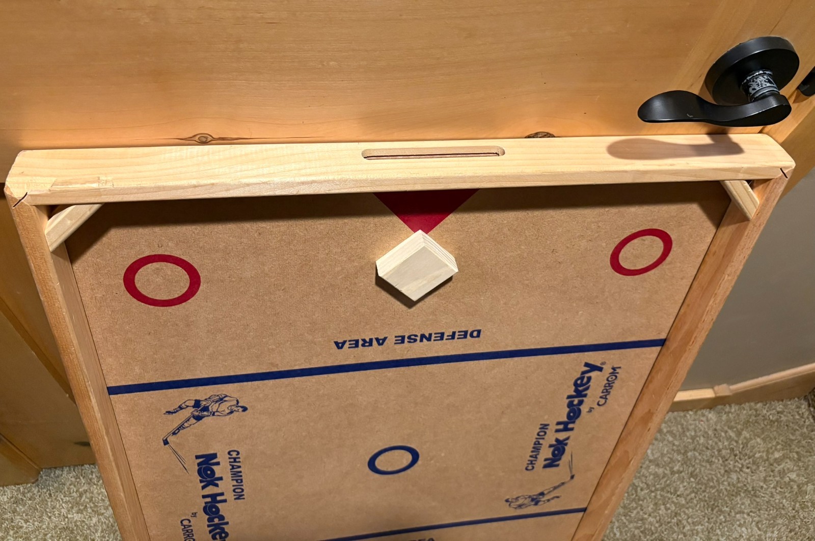 Vintage 24″ x 36″ Wooden Champion Nok Hockey Game BOARD ONLY By Carrom Co.