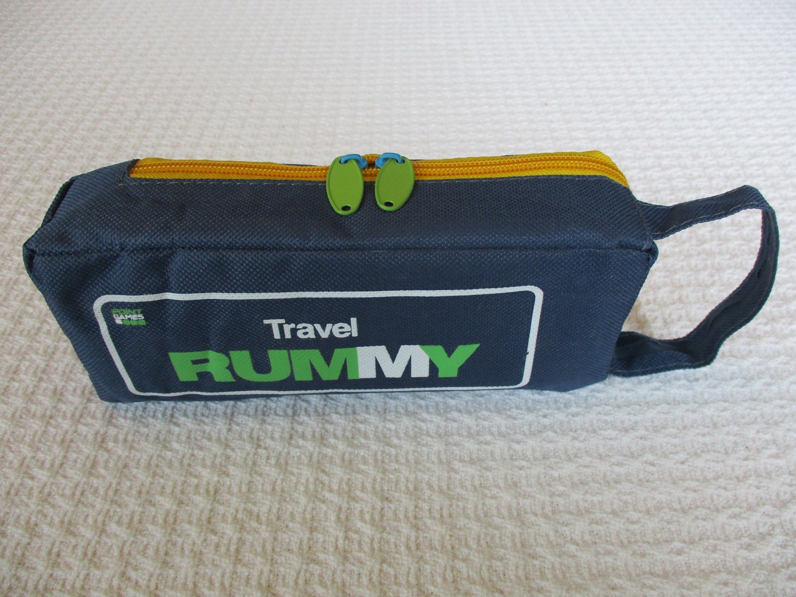 Mini Travel Rummy Game Set 106 Tiles and 4 Racks with Bag New