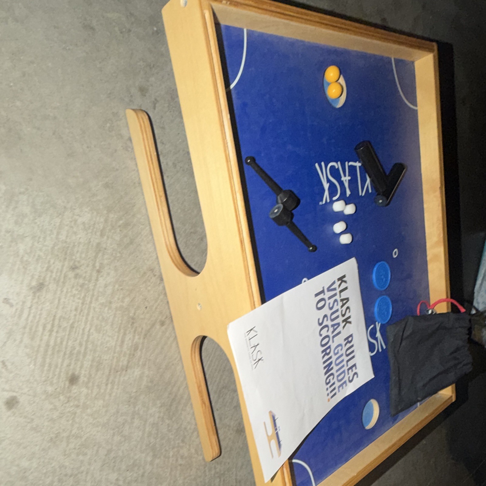 KLASK Magnetic Table Game Complete Set w/ Board Pieces Instructions, 2-Player 8+