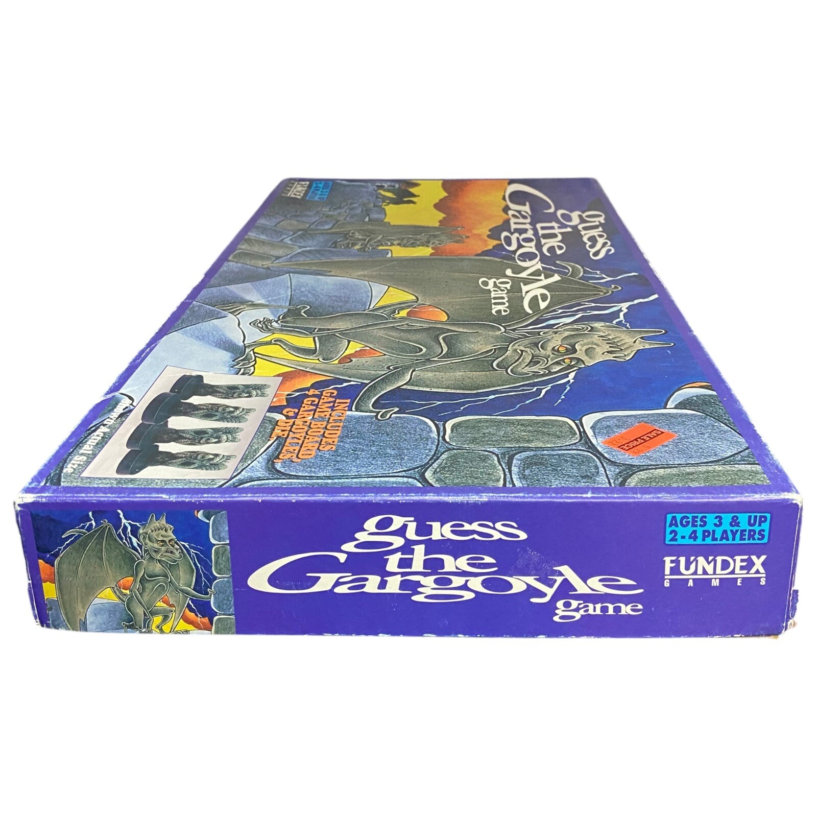 Vintage Guess the Gargoyle board game Fundex 1994 Open Box Spooky 100% COMPLETE!