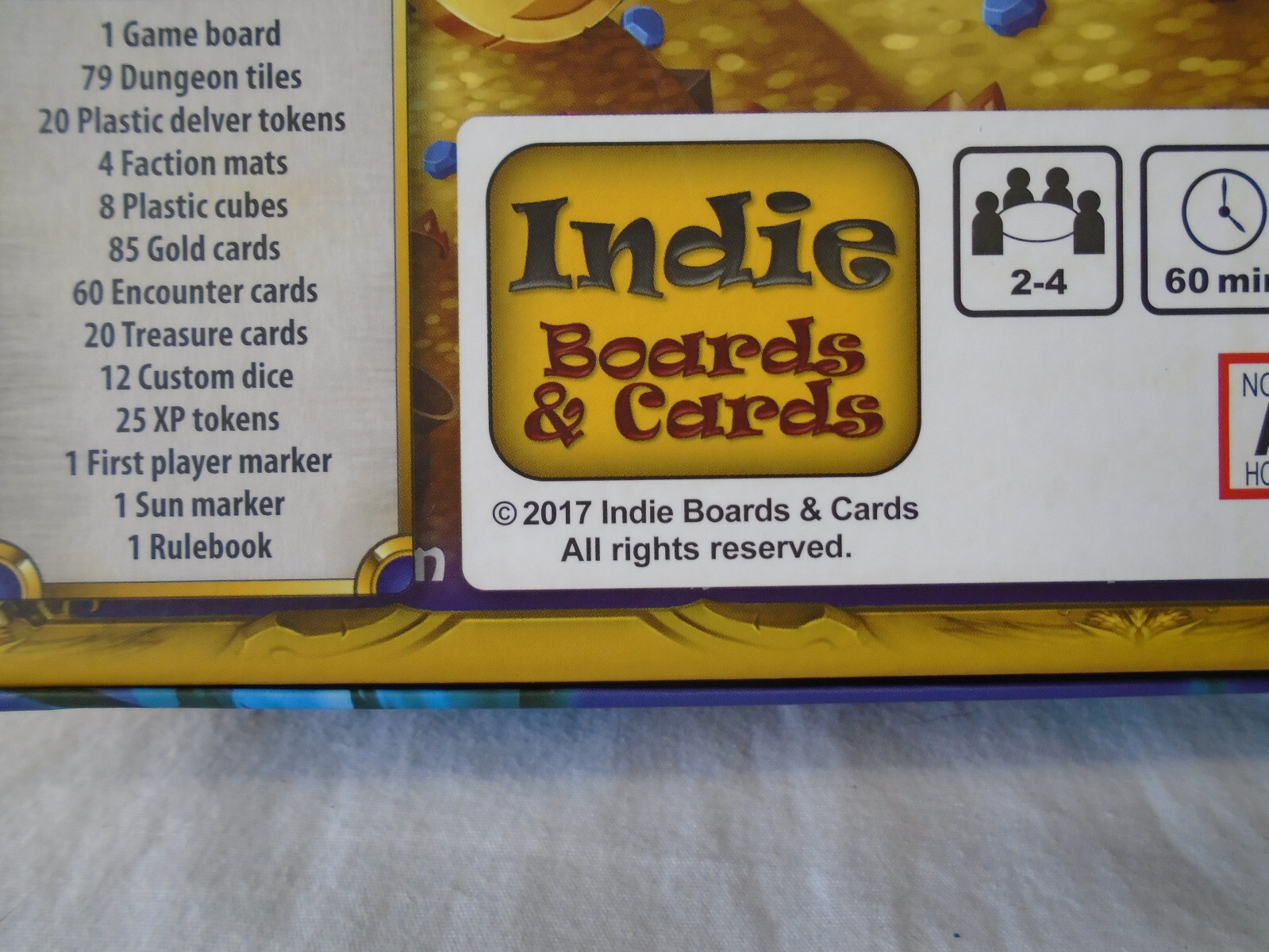 Delve Board Game [ Indie Boards & Cards 2017 ] [ 100% EXCELLENT COMPLETE ]