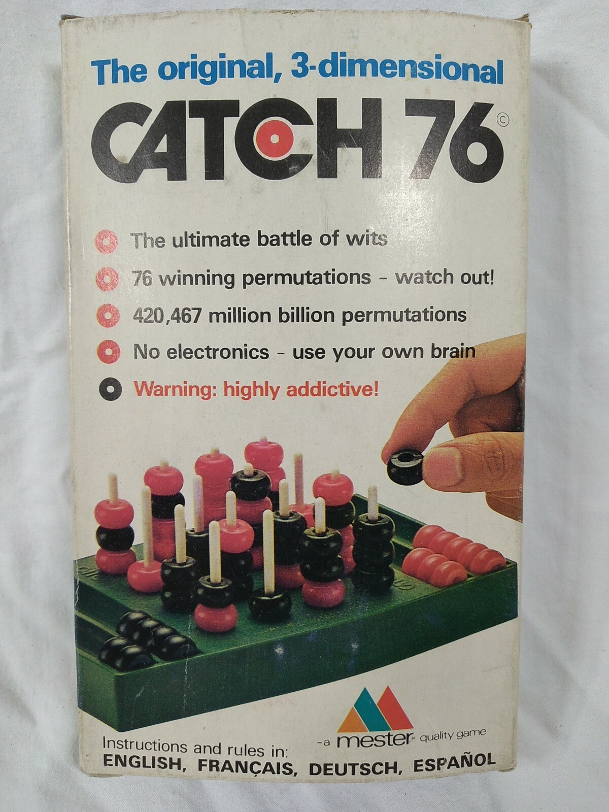 Catch 76 Game Mester 1981 “Battle of Wits” Intelligent 3 Dimensional Vintage