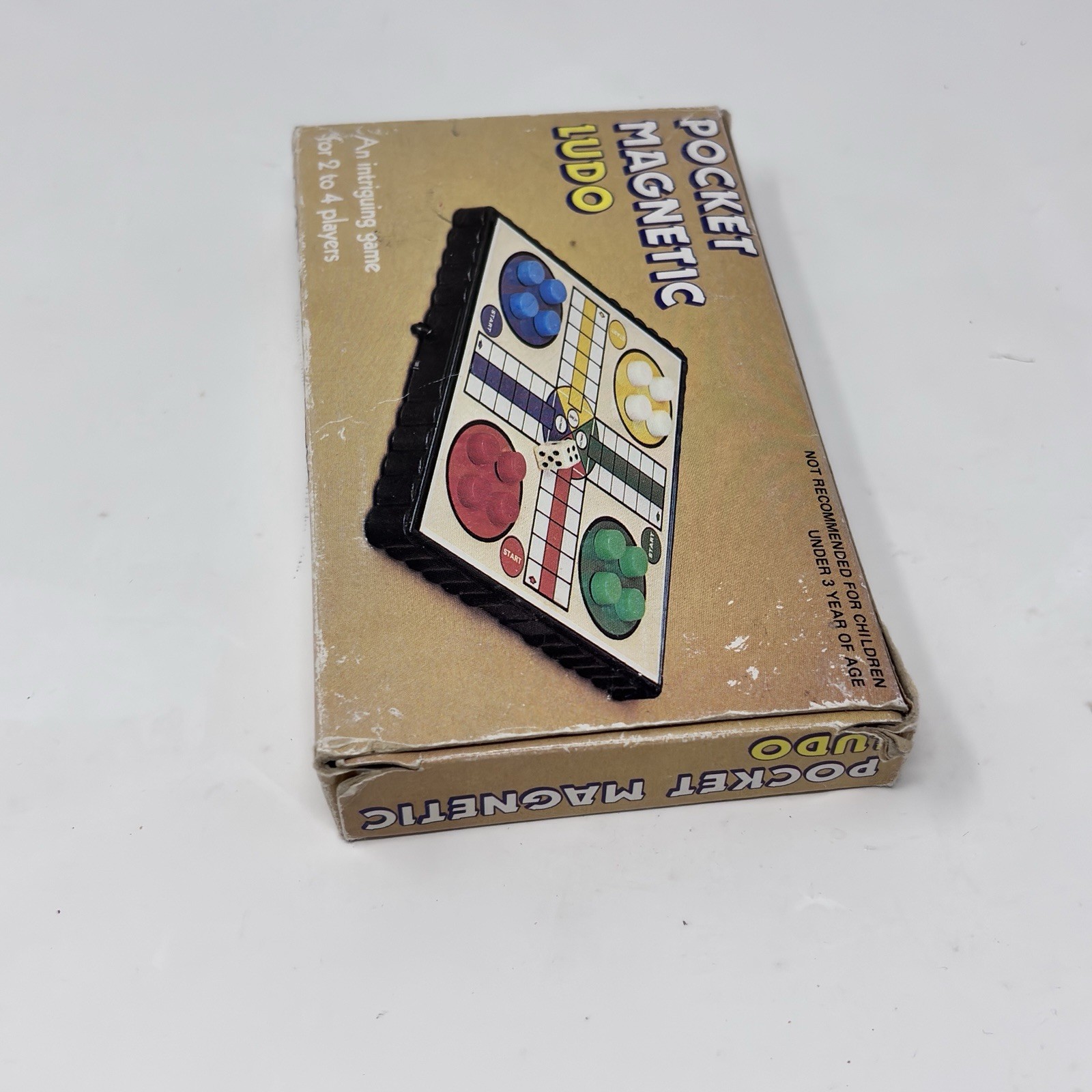 Pocket Magnetic Ludo Travel Game Vintage Complete