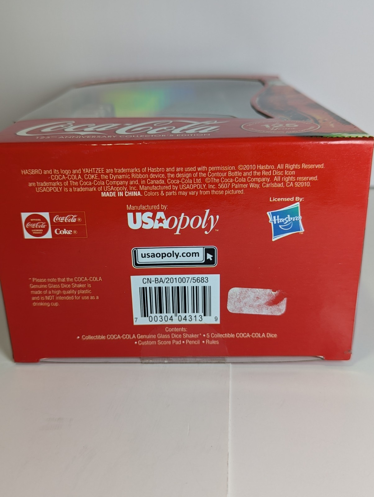 New Yahtzee Coca Cola 125th Anniversary Collector’s Edition Game Soda Sealed