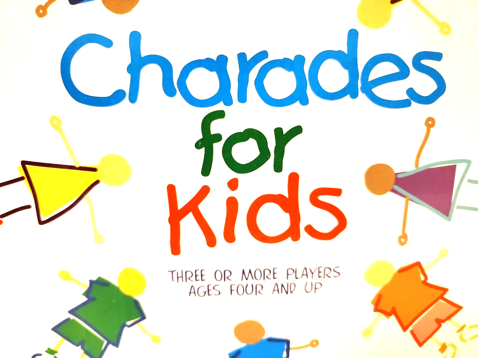 Charades For Kids Game Ages 3+ No Reading Required Picture Cards FAMILY FUN 450