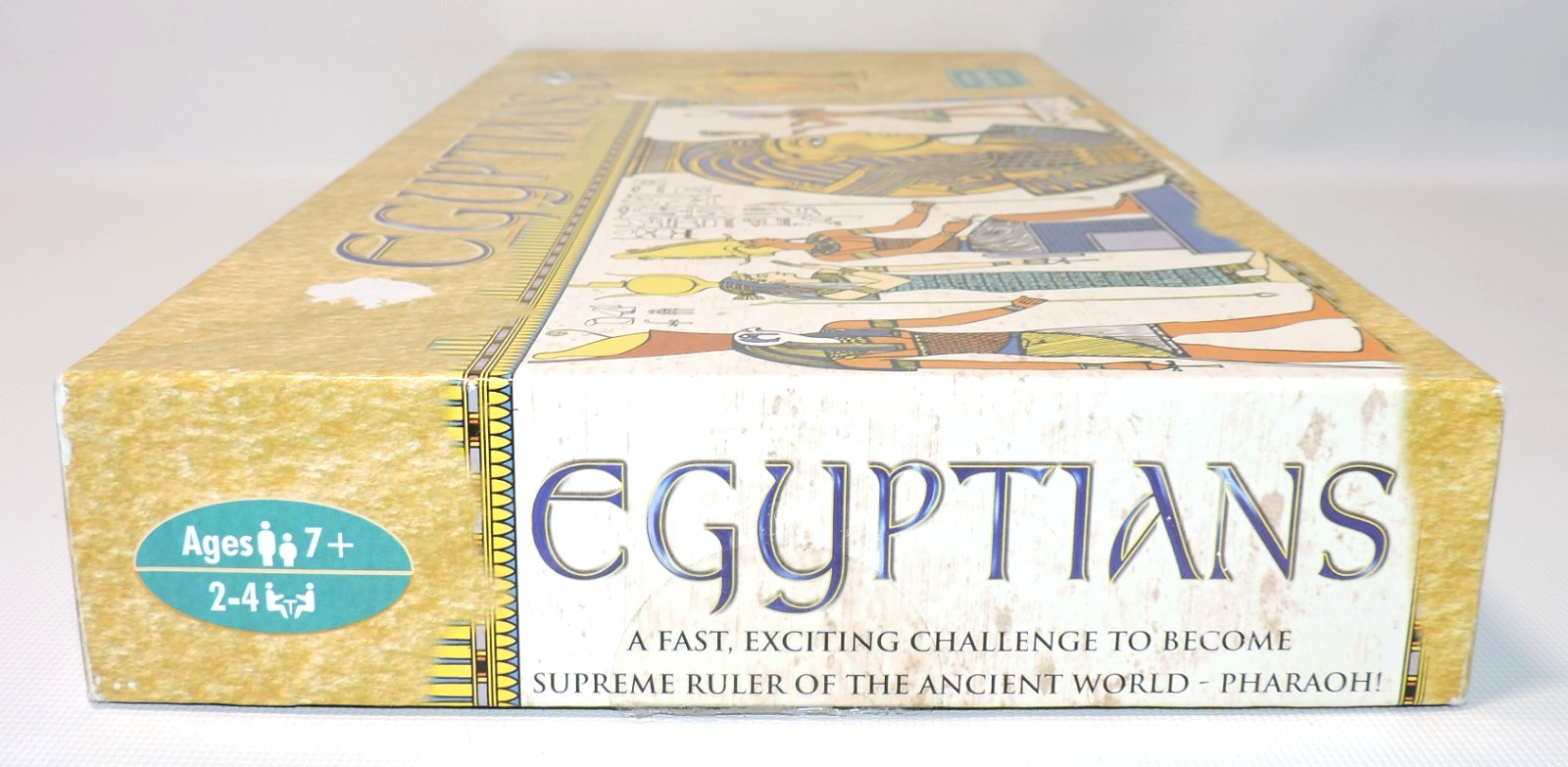 VTG Egyptian Board Game 100% COMPLETE Educational History Trivia, Green Board Co
