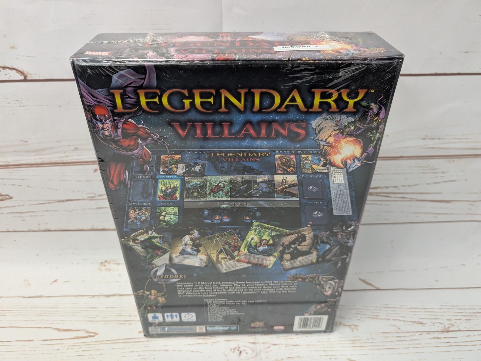 Legendary Villains Marvel Deck Building Game NIS Upper Deck New Sealed