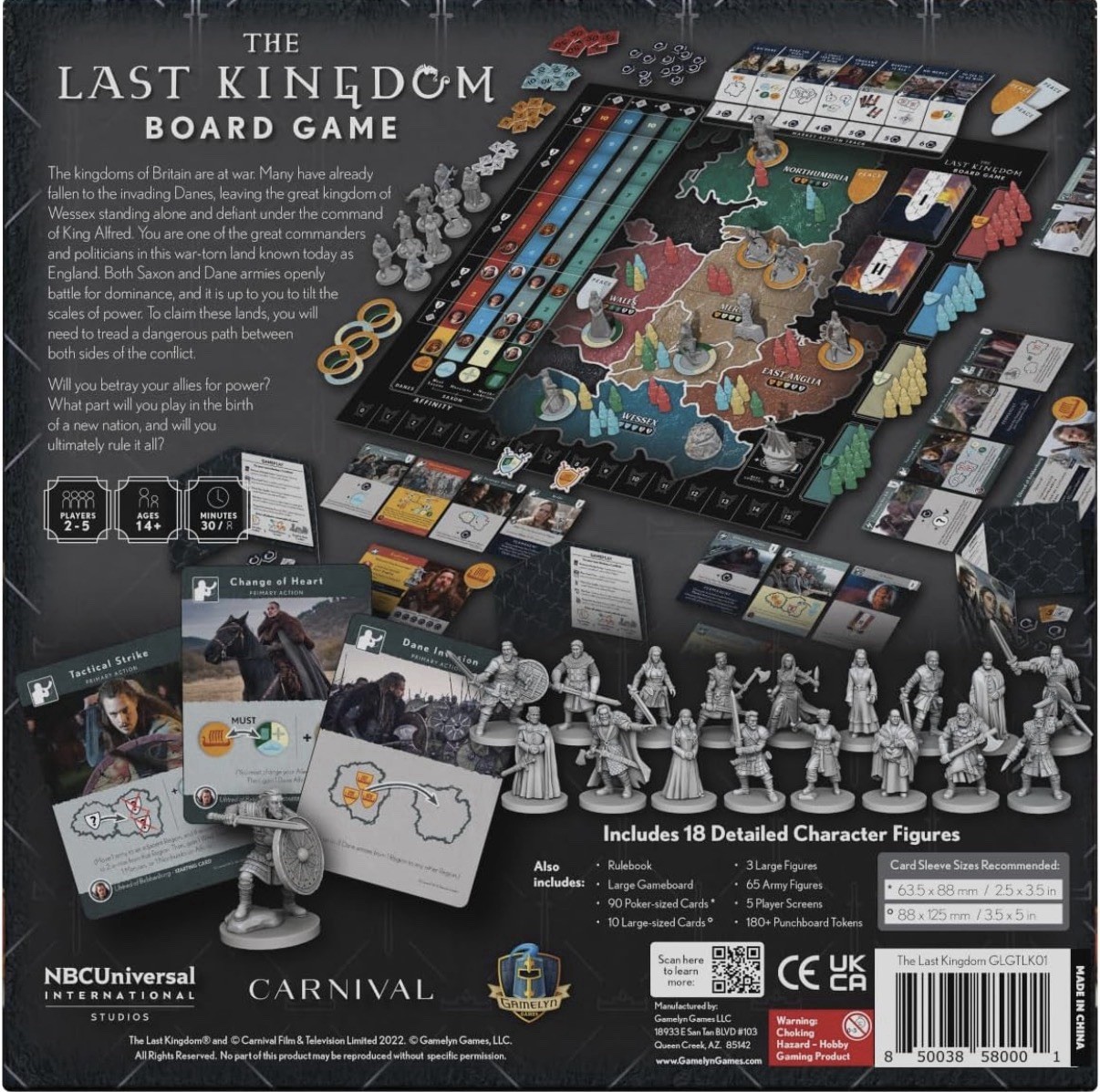 New Sealed The Last Kingdom Board Game By Gamelyn Games Strategy Netflix