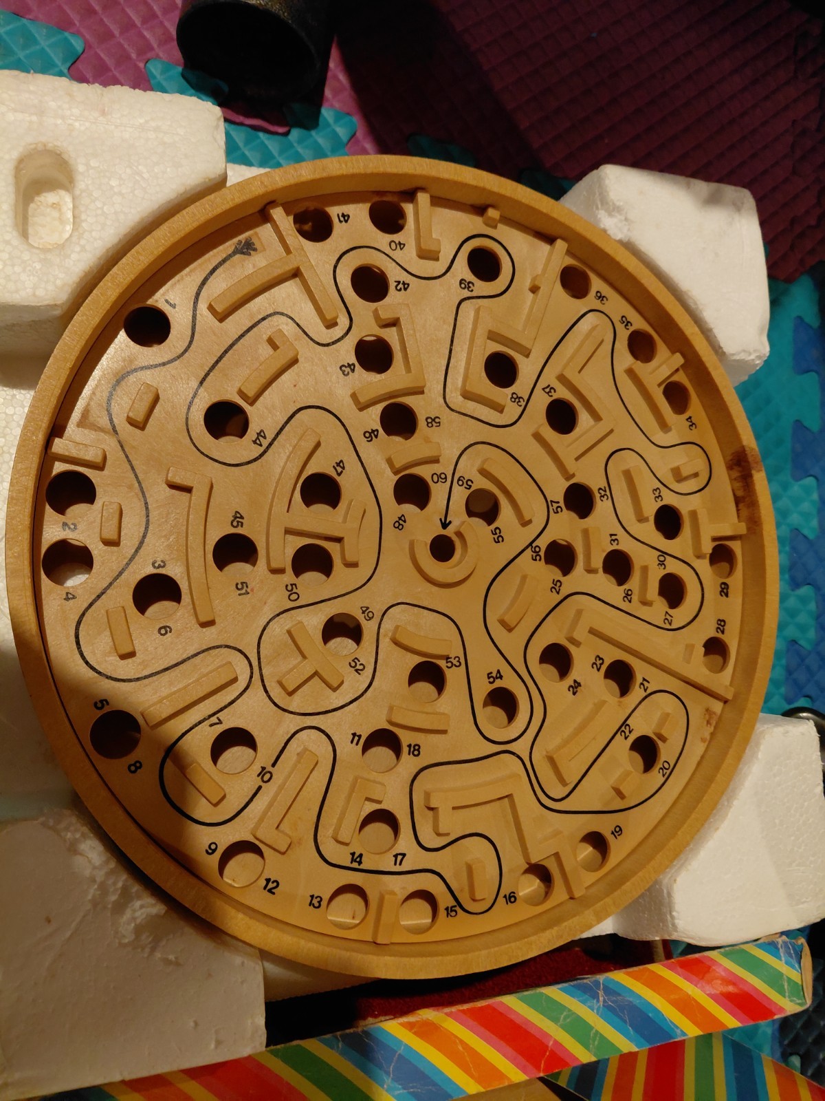BRIO Joker Labyrinth Wood Maze Game w/Original Box Denmark 1985