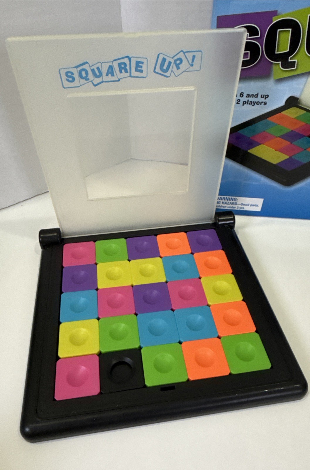 Square Up! Game COMPLETE Mindware 2009 Tile Strategy Slide Puzzle Race