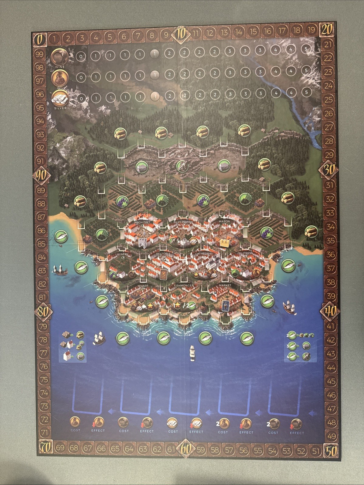 Ragusa – Board Game – Capstone Games – Strategy – Incl. Solo & 160 Wooden Pieces