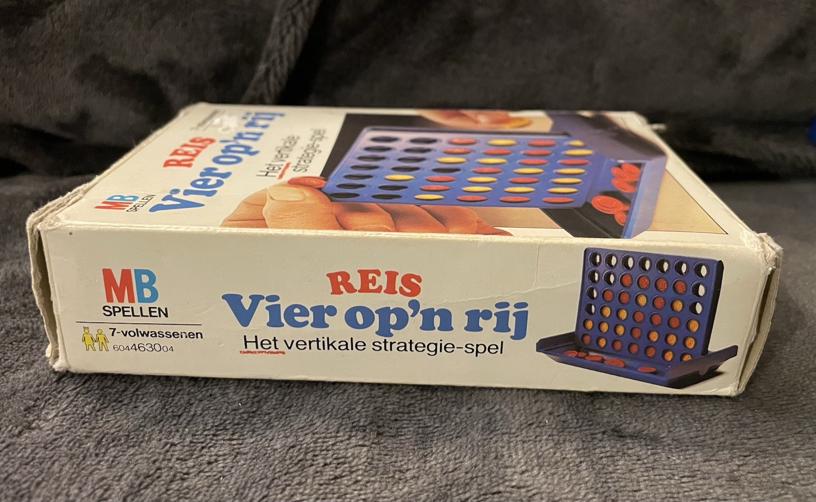 (Dutch) 1982 Milton Bradley MB Spellen Reis Vier op’n rij Connect Four Game VTG