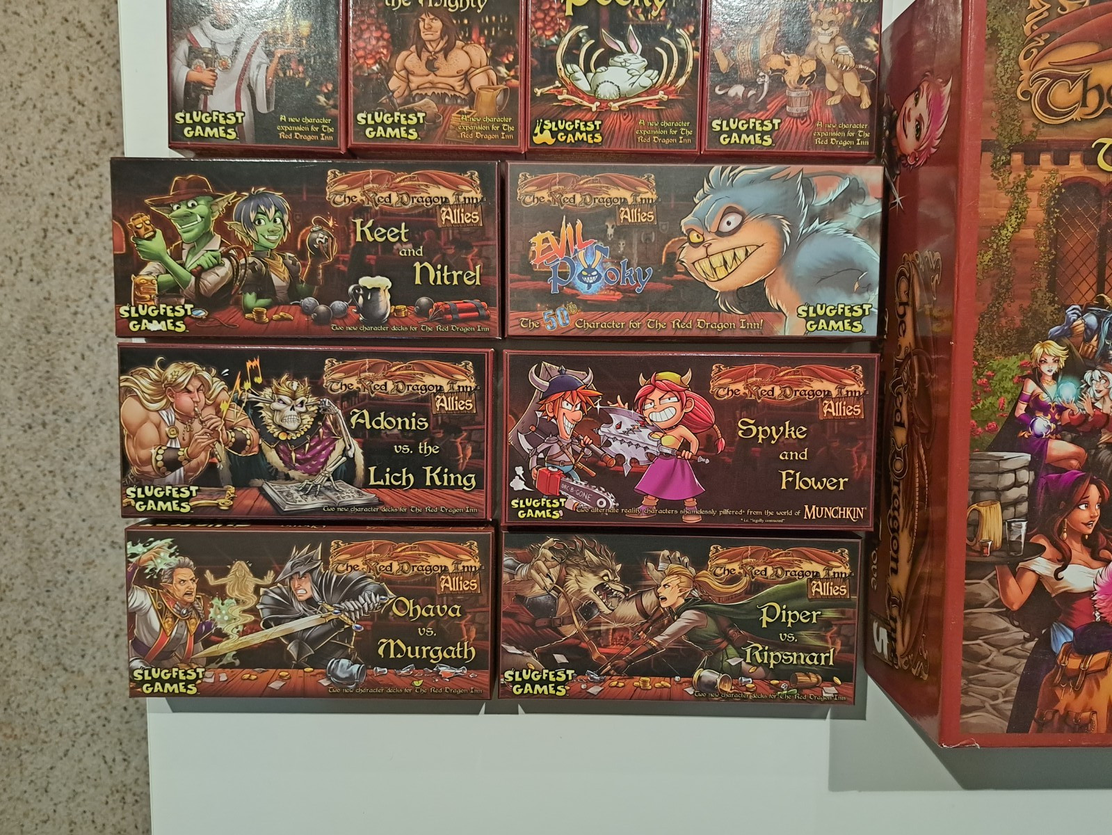 Huge Red Dragon Inn Lot (1-7 + 15 character packs) – Excellent Condition