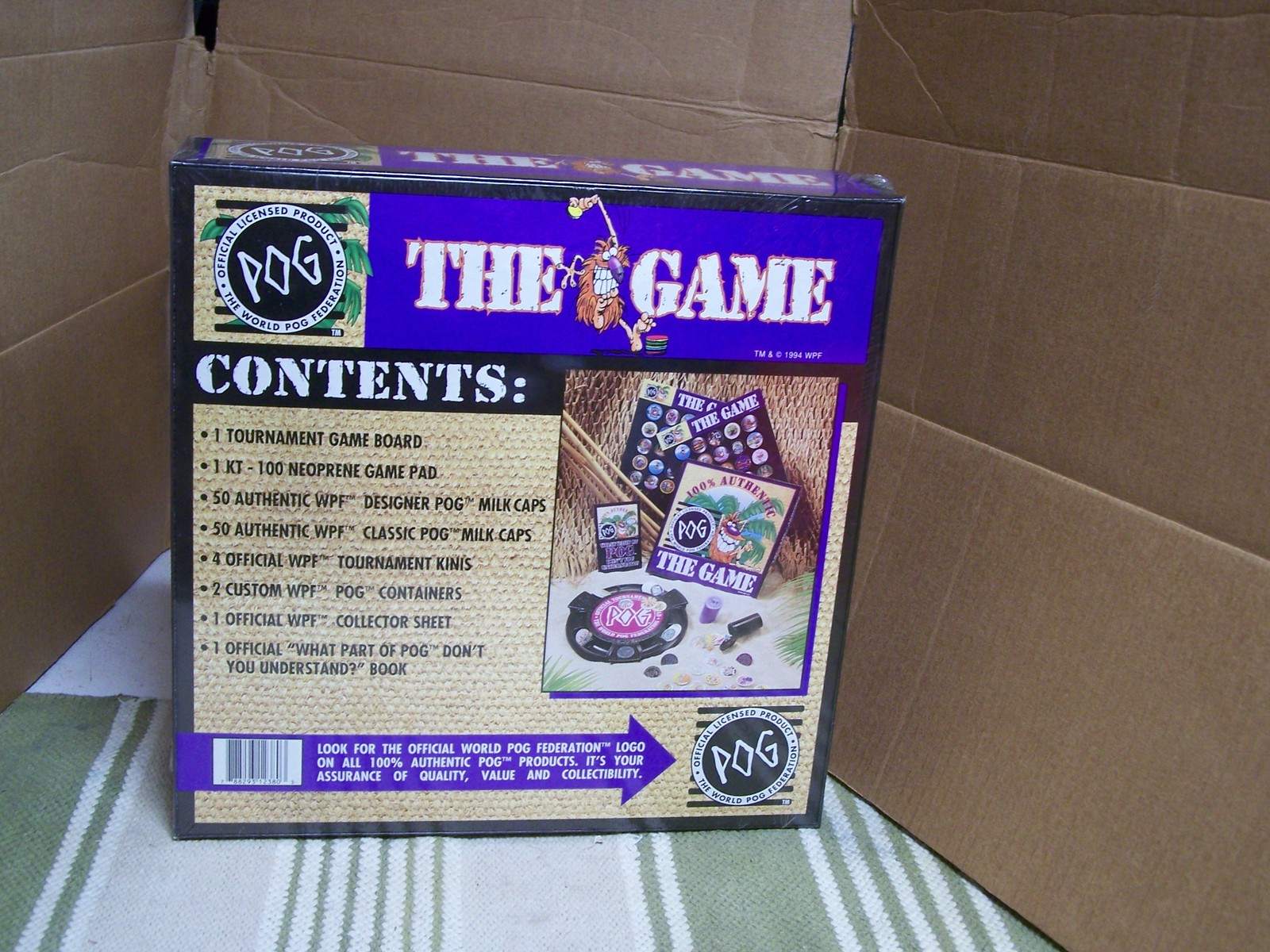 Pog The Game World Pog Federation,1994, NEW SEALED CIB
