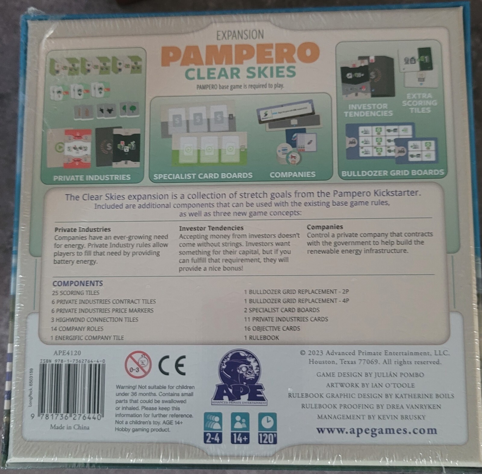 Pampero KS edition with Clear Skies and Nature Expansions + coins and sleeves!!