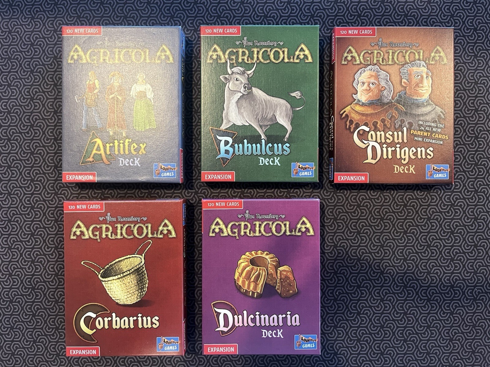 Agricola (5) Expansion Decks 600 Cards Lookout Games