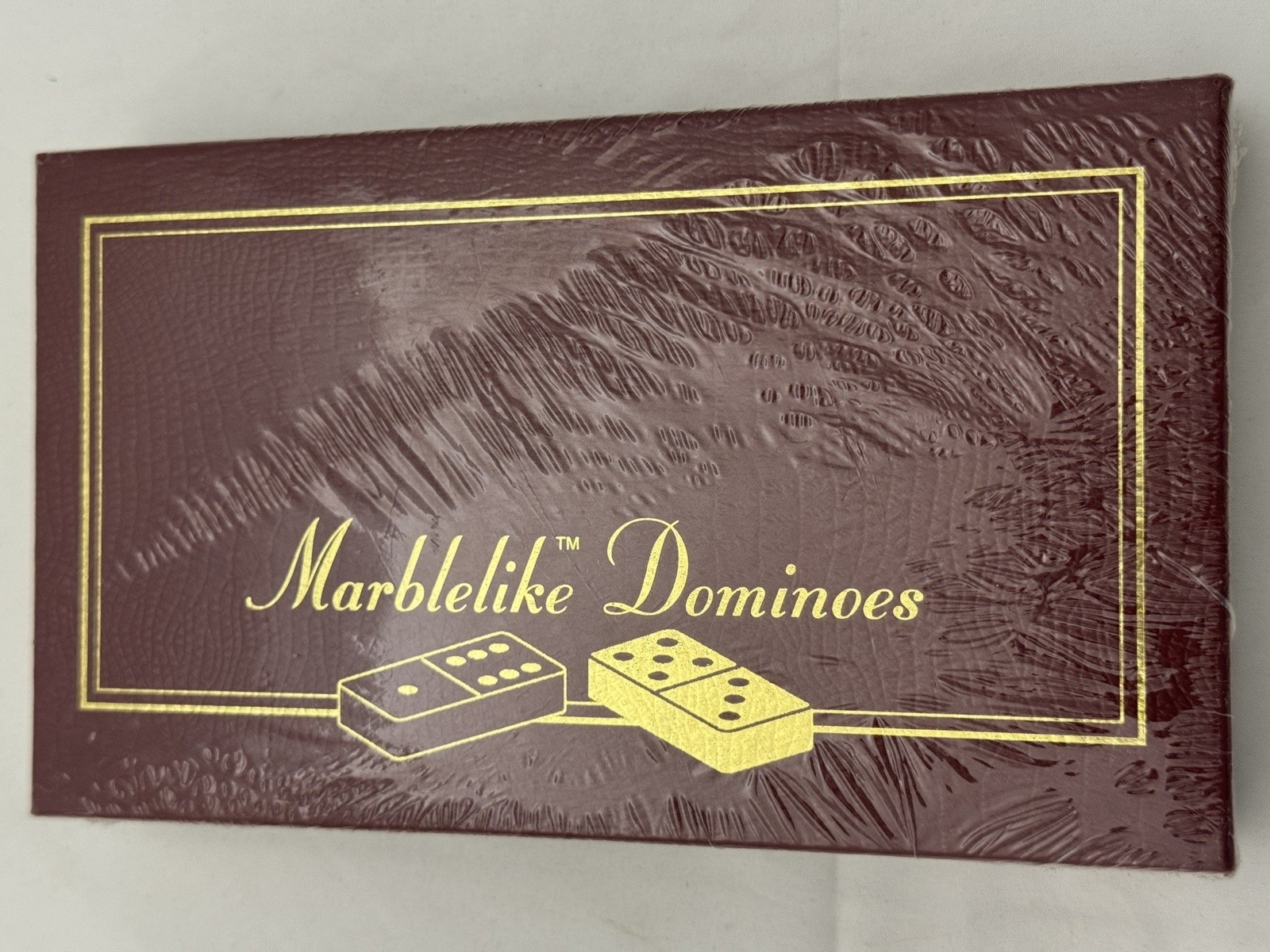 Puremco Professional Marblelike Extra Thick Dominoes Catholic Life Ins Vintage