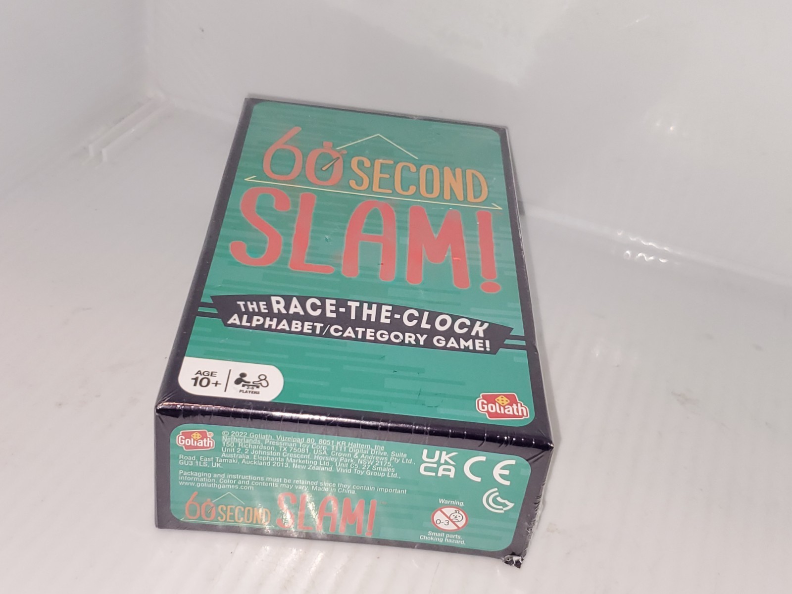60 Second Slam! Race The Clock Alphabet Category Game. NEW SEALED