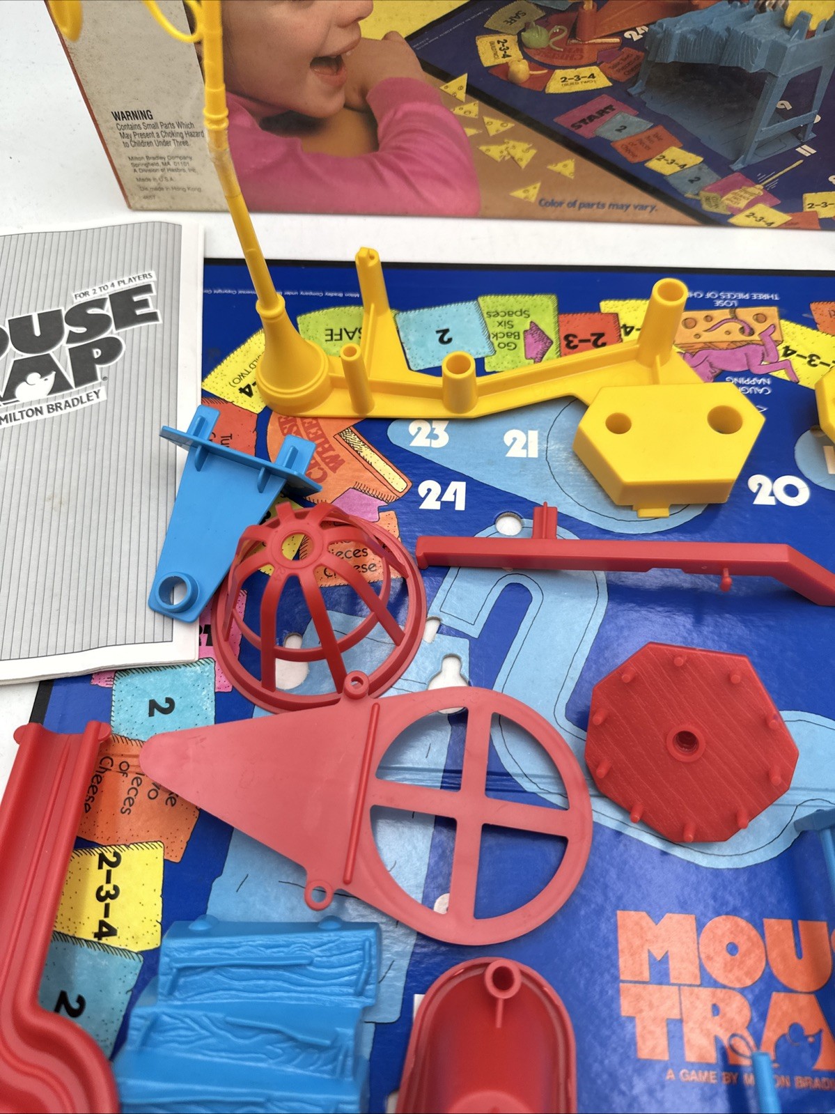 Vntg MOUSE TRAP Board Game by Milton Bradley 1986 Untested READ Description