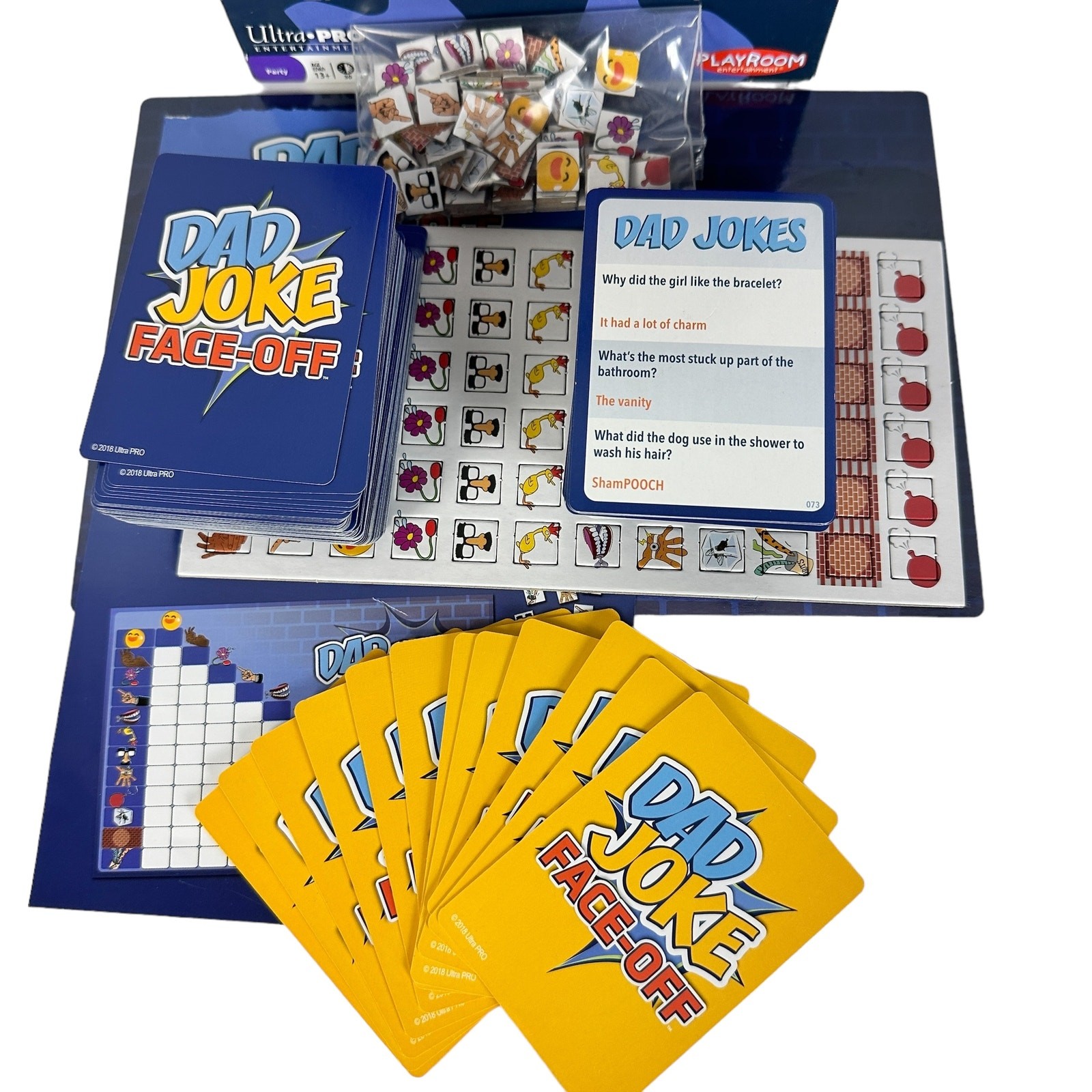 Dad Joke Face Off Party Board Game 2 to 12 Players Family Night Age 13+