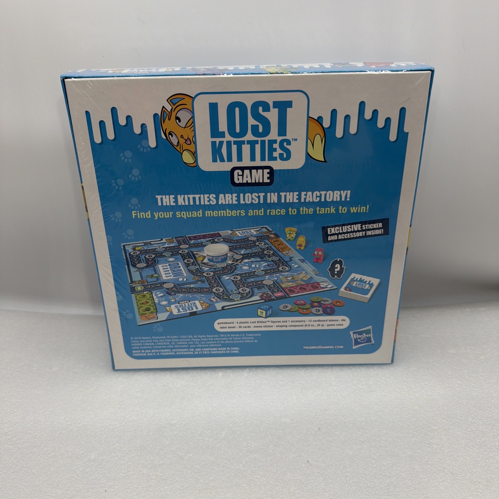 Lost Kitties Board Game Bonus 4 Exclusive Figures Ages 5+ 2-4 Players Hasbro NEW
