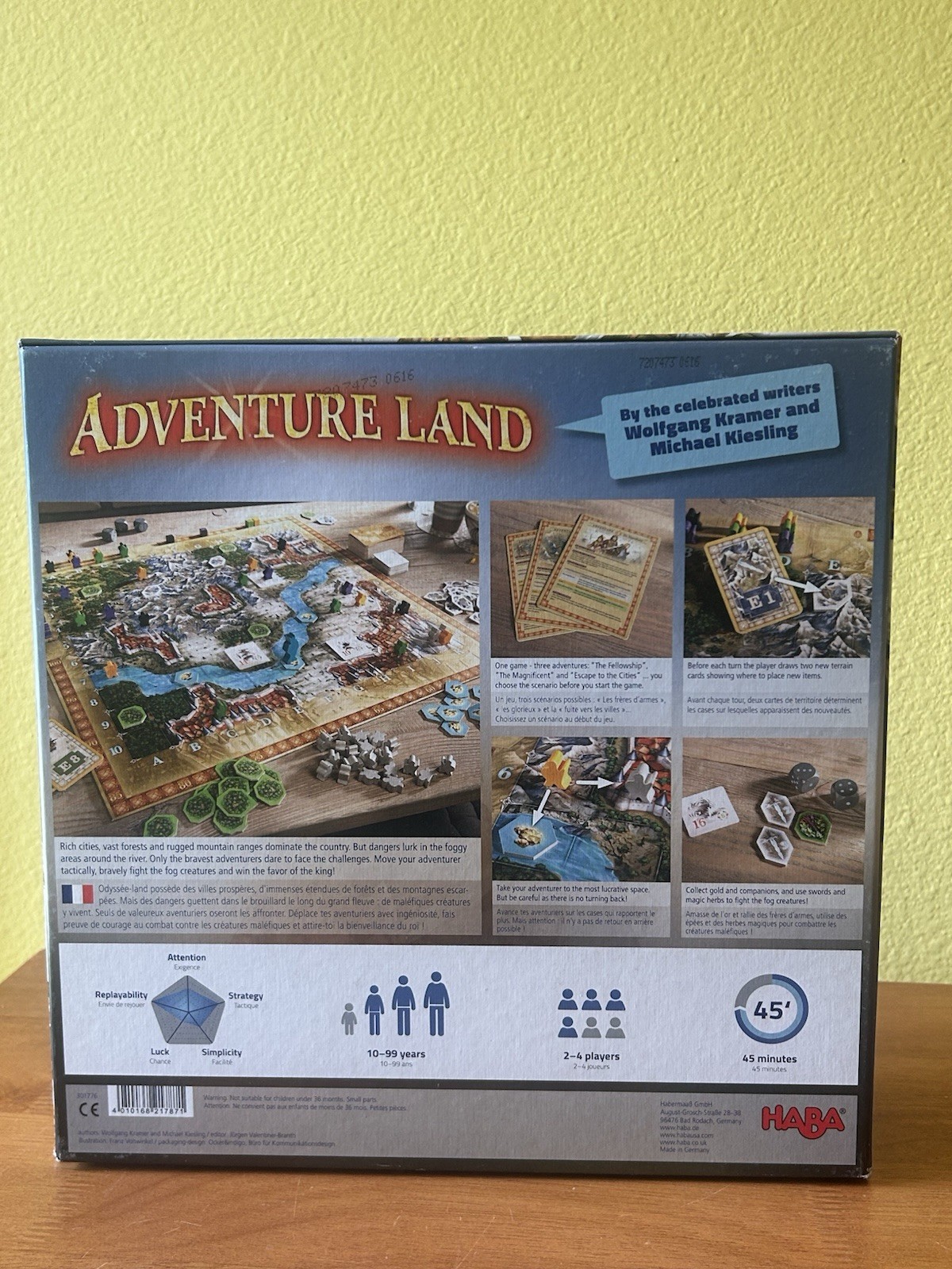 Haba Adventure Land Board Game by Wolfgang Kramer & Michael Kiesling – Complete