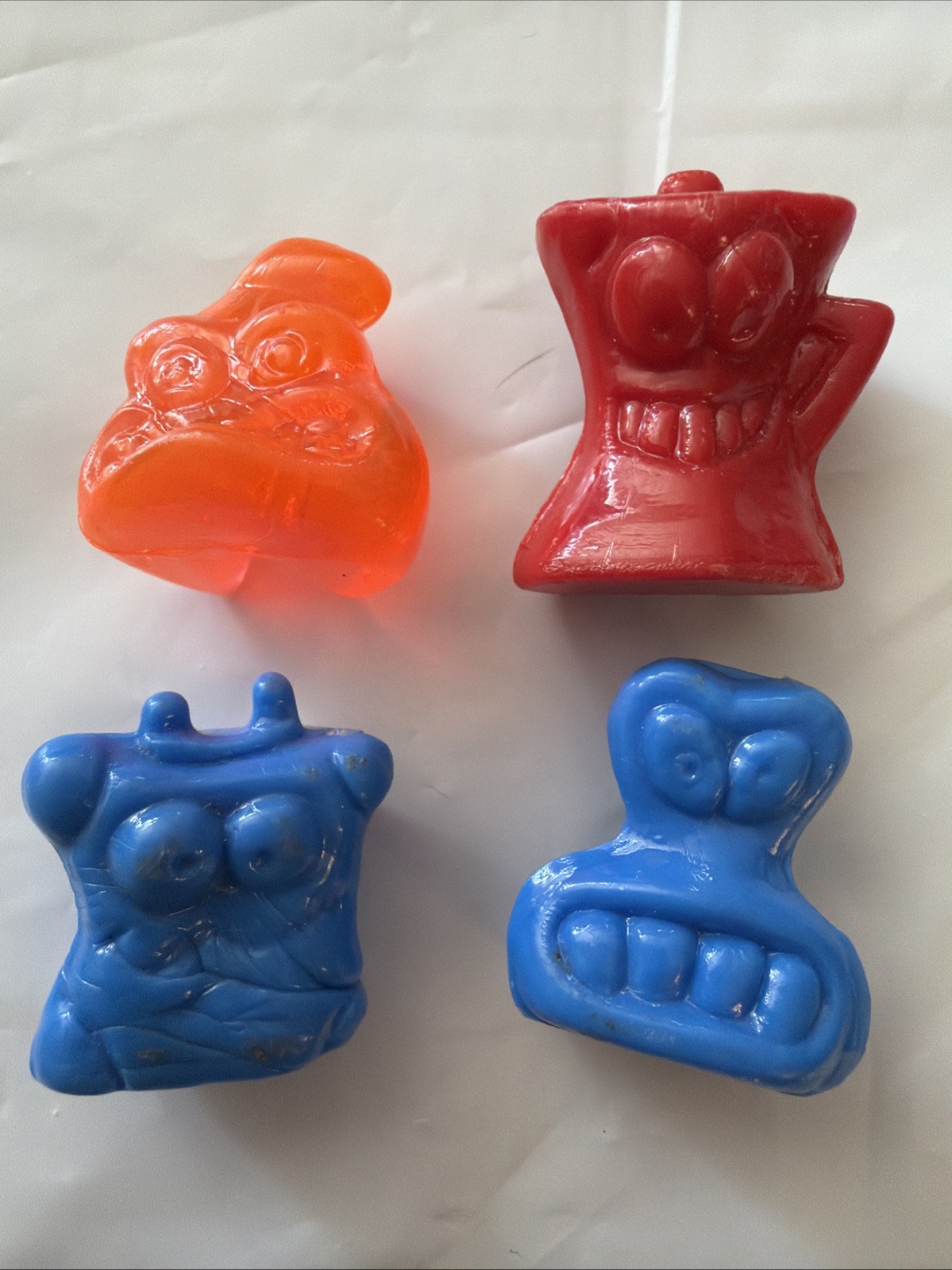 4 Vintage Gogo’s Crazy Bones Figures Lot 90s 2000s Collectible Toy Figurine
