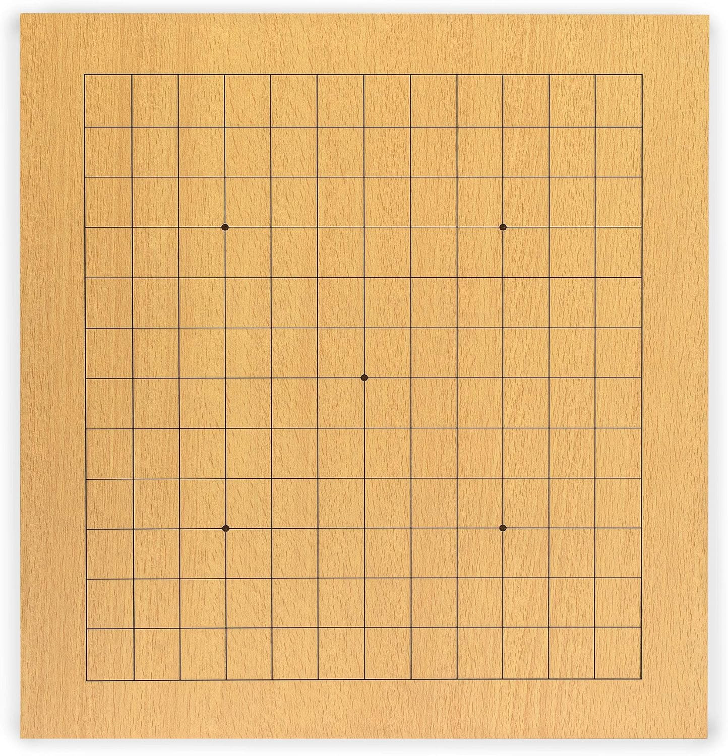 Beechwood Veneer (0.4-Inch) Etched Beginner’S Reversible 9X9/13X13 Go Game Set B