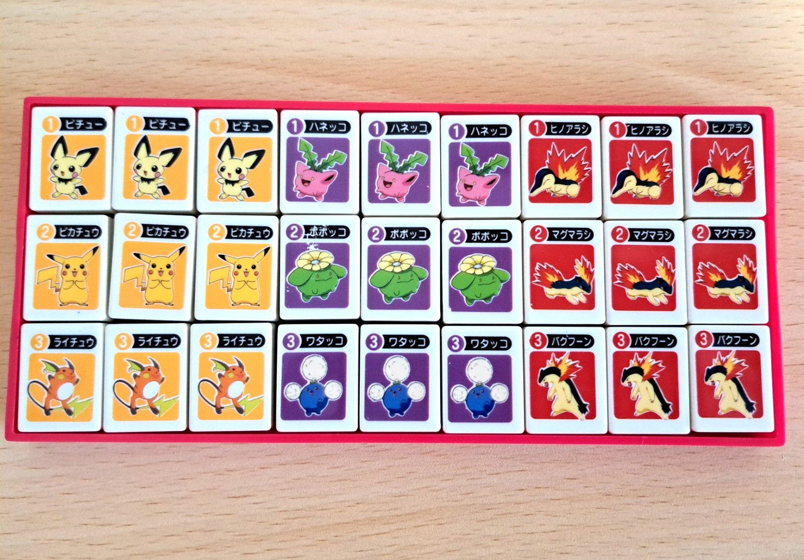 Pokemon Mahjong Family Ponjan Gold Silver Board Game Rare Retro TOMY Japan