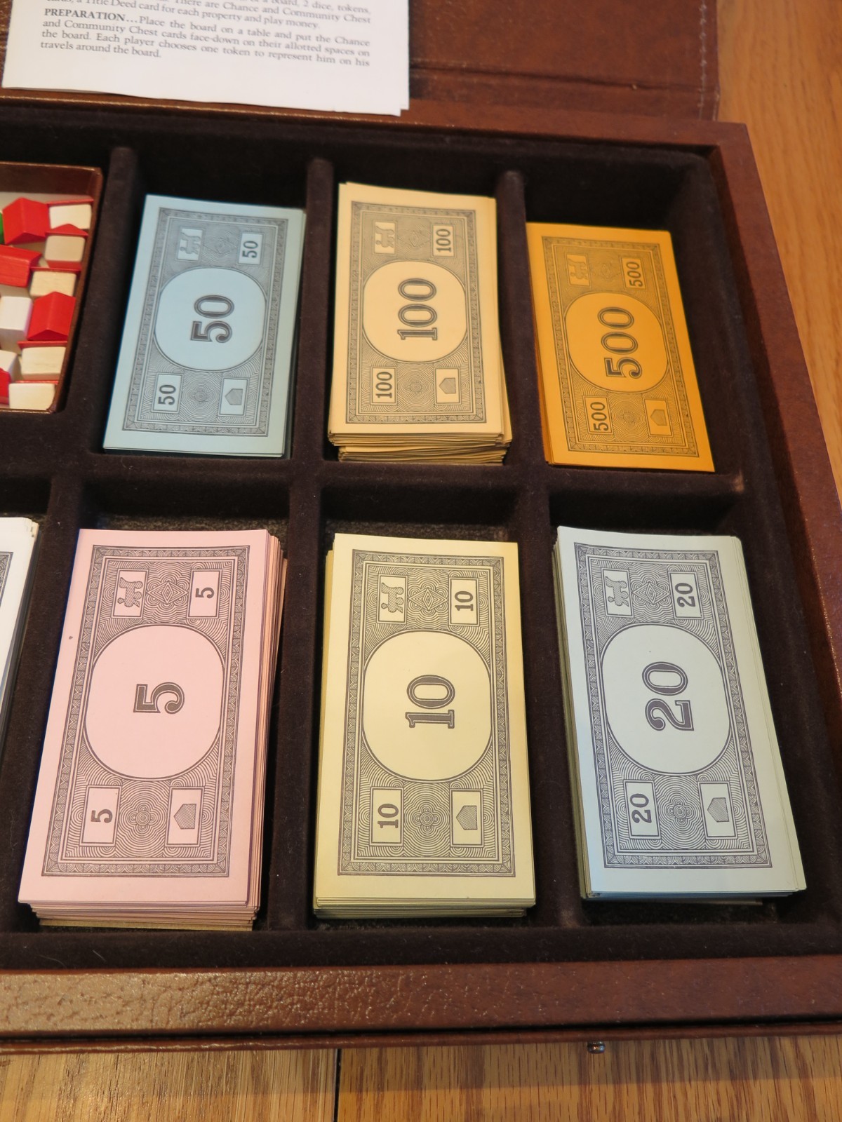 VINTAGE Monopoly Board Game 1974 Faux Leather Case Special Edition